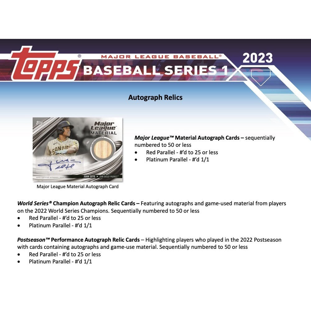 2023 Topps Series 1 MLB Fat Packs Case