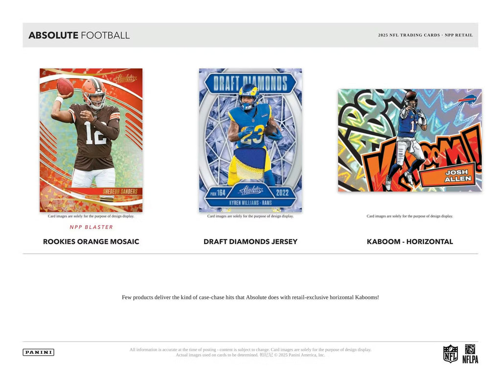 2025 Panini Absolute NFL Mega Box