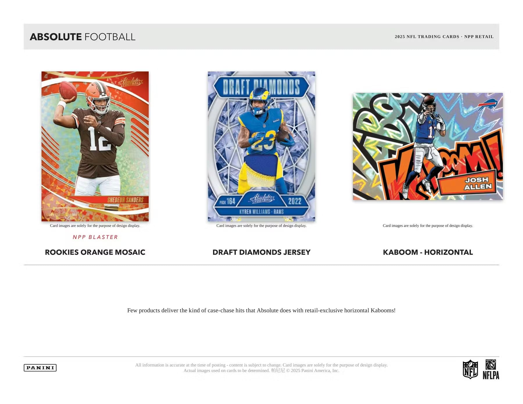 2025 Panini Absolute NFL Mega Box
