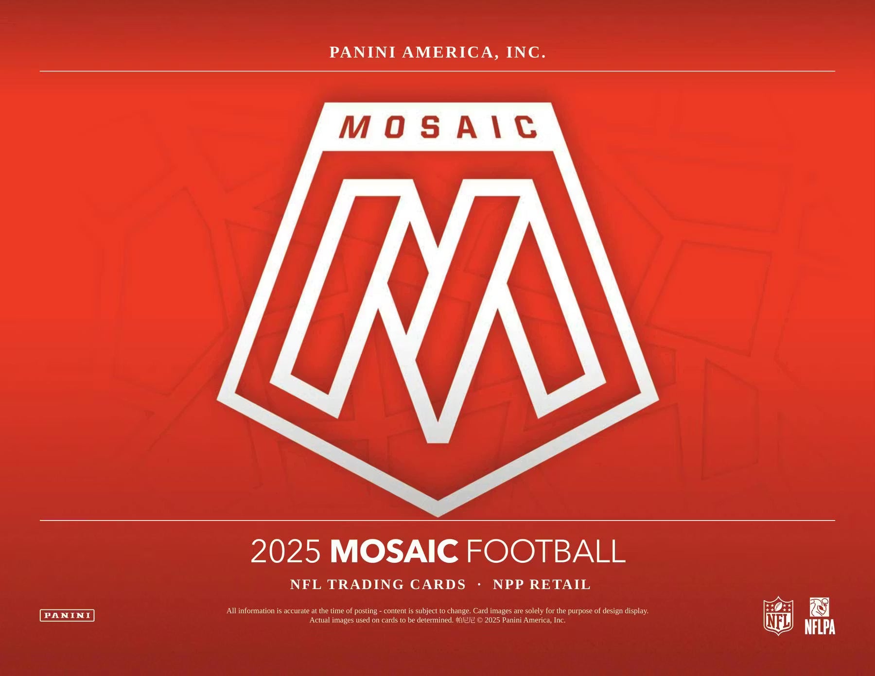 2025 NFL Mosaic Football Blaster Box