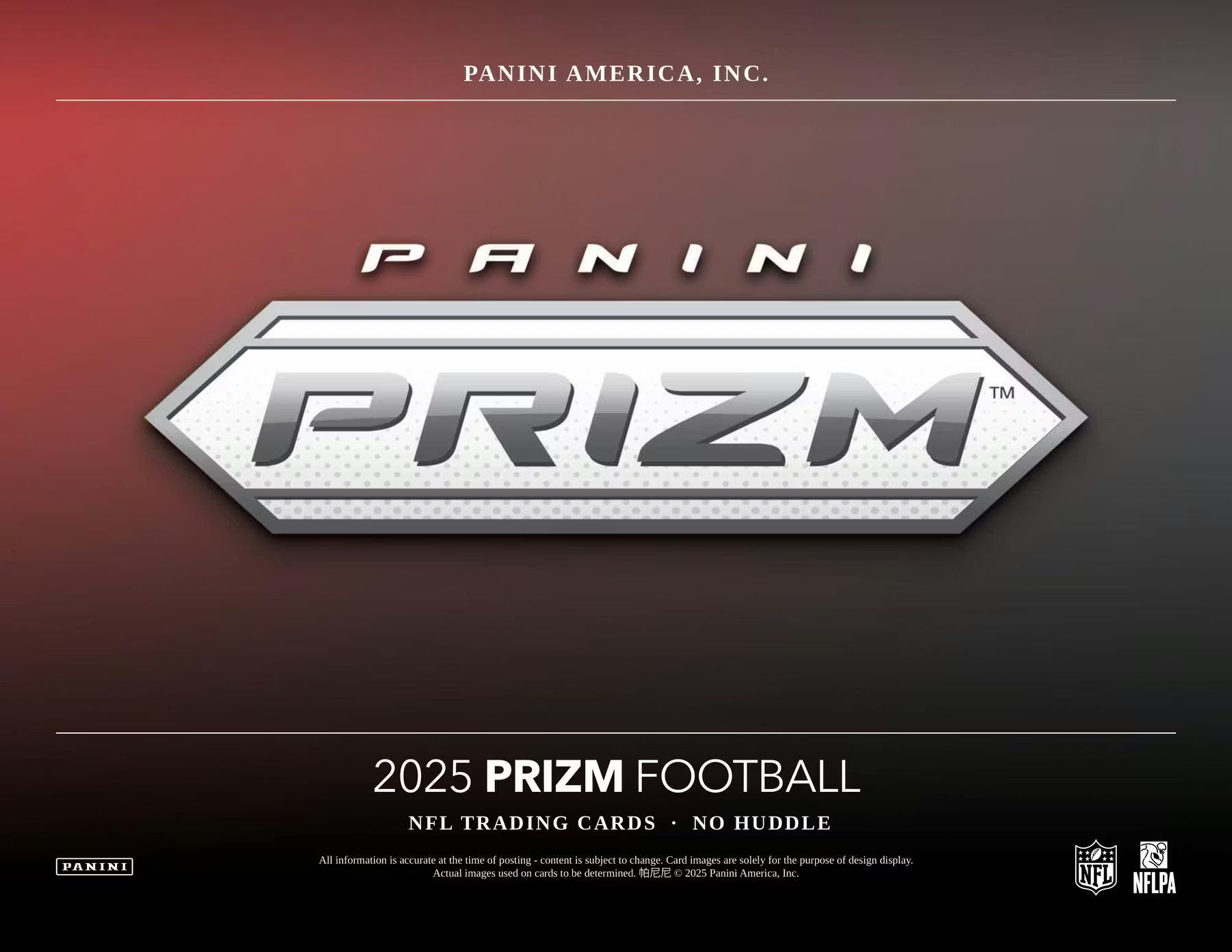2025 Panini Prizm NFL No Huddle Hobby Box