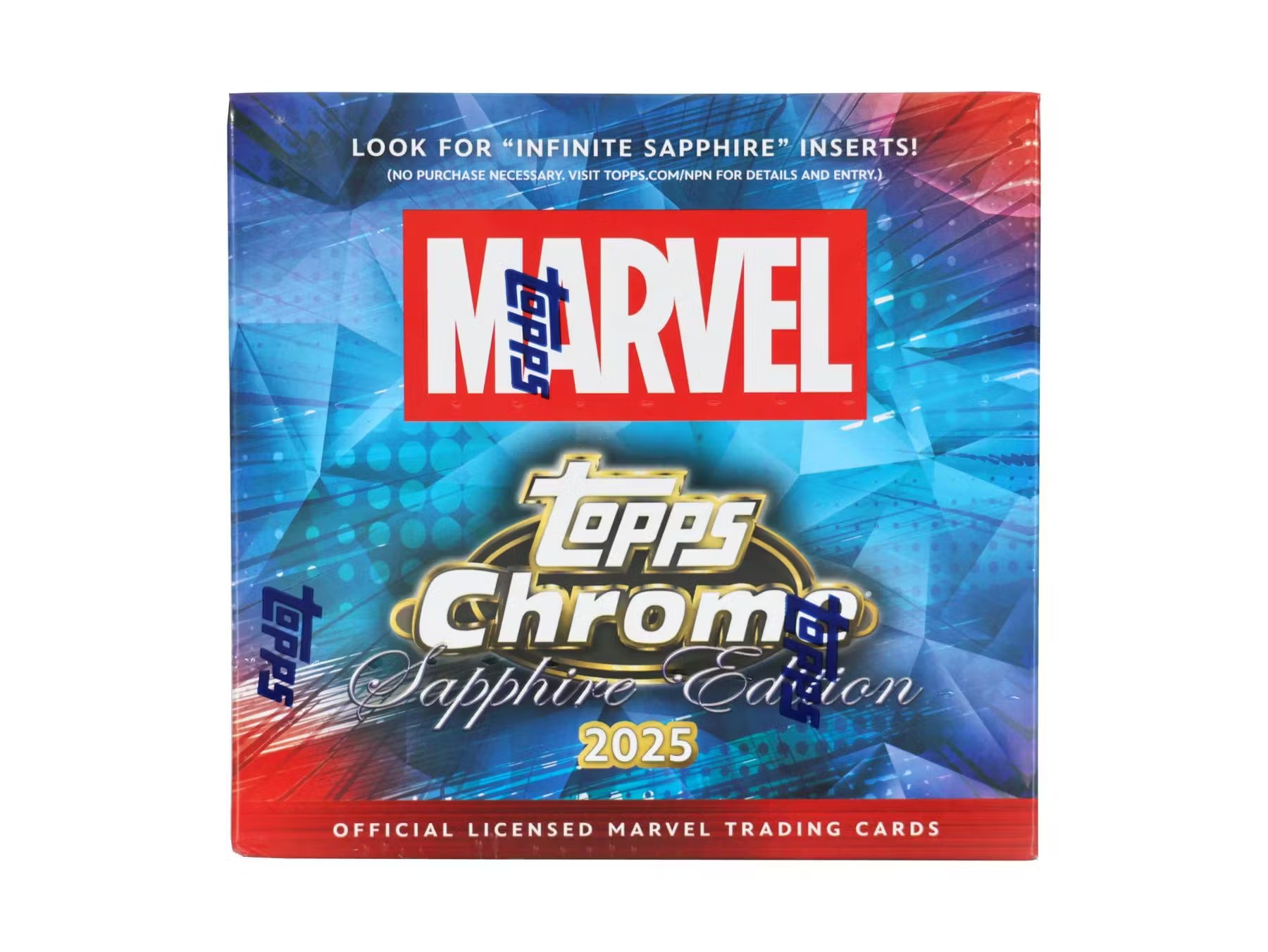 2025 Topps Marvel Chrome Sapphire Hobby 10-Box Case