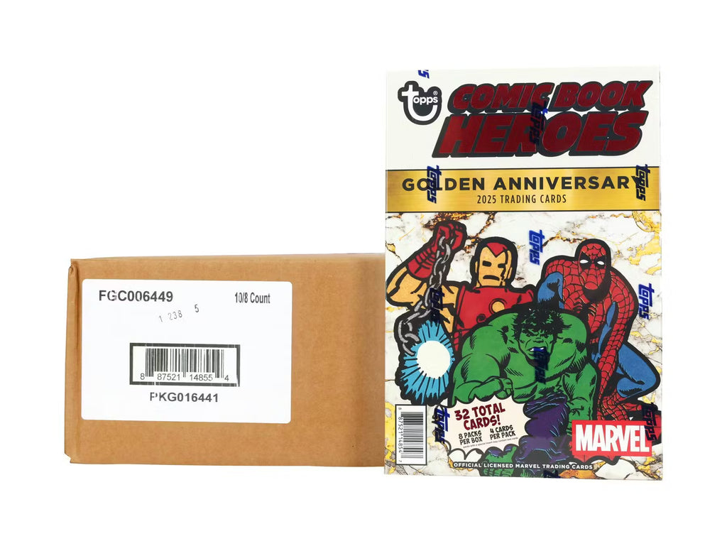 2025 Topps Marvel Comic Book Heroes 1975 Golden Anniversary Hobby 10-Box Case