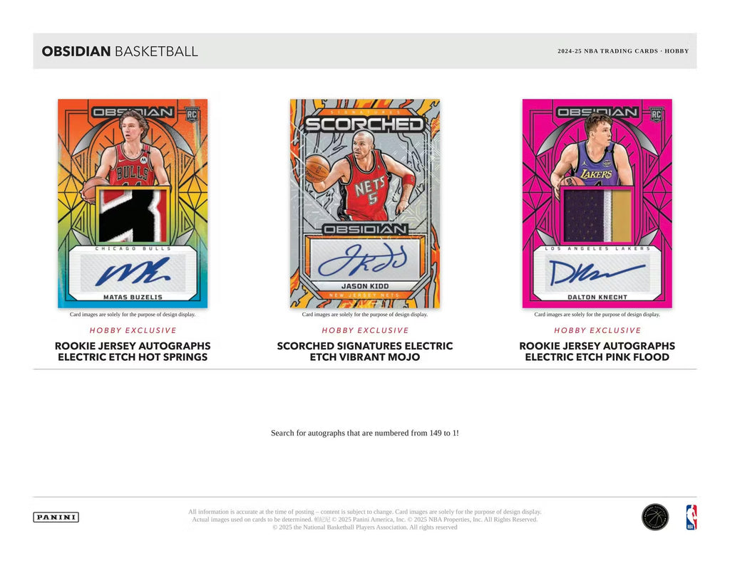 2024-25 Panini Obsidian FOTL Hobby Box