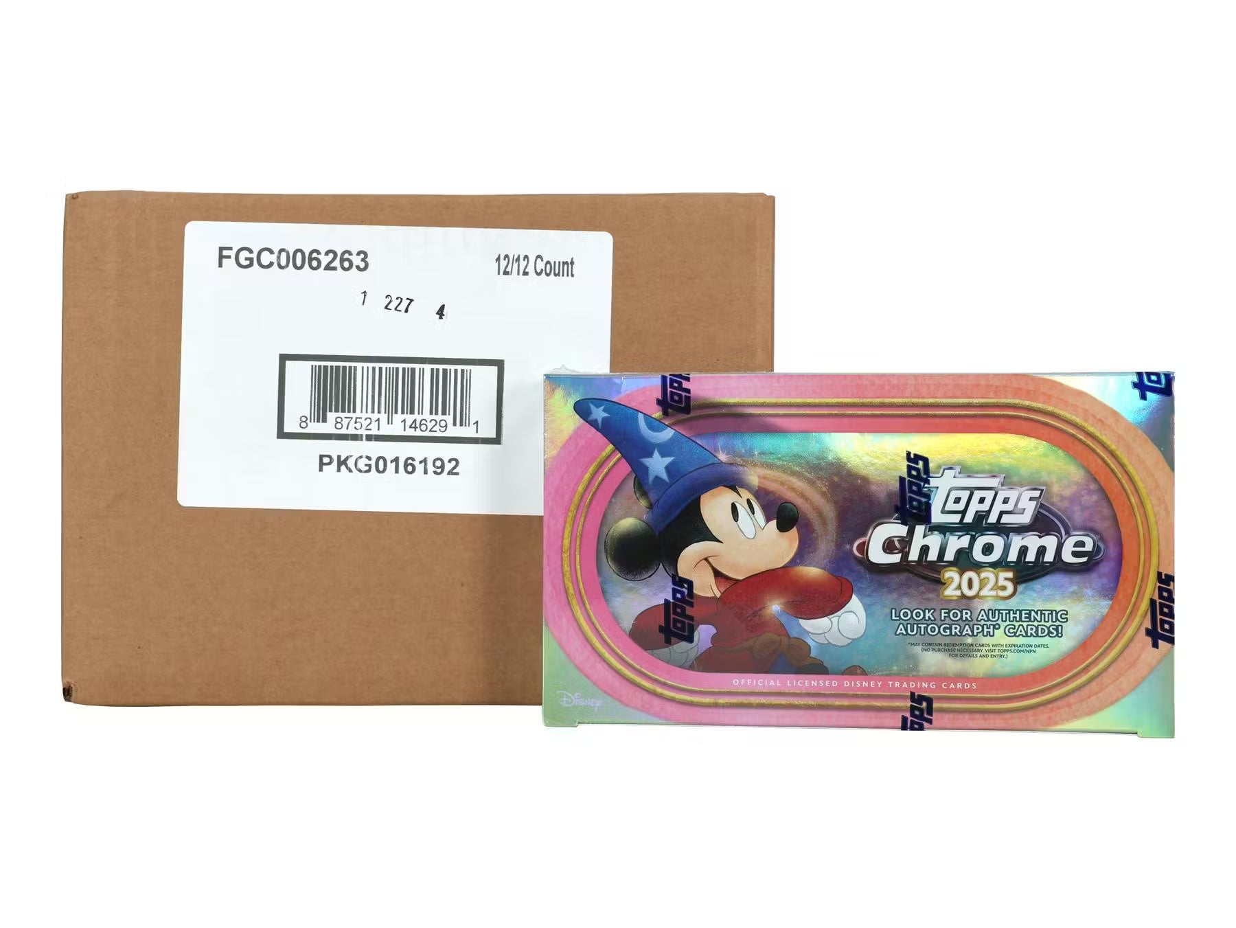 2025 Topps Disney Chrome Hobby 12-Box Case