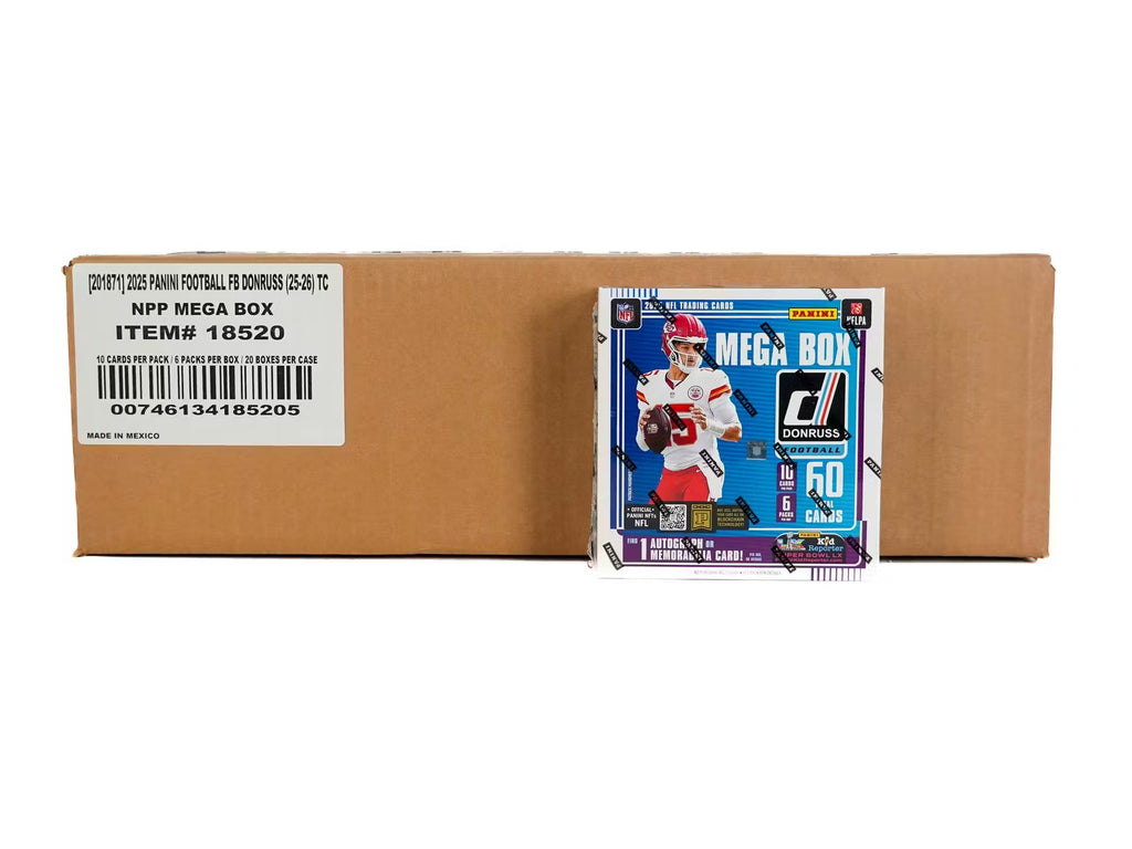 2025 Panini Donruss Football Mega 20-Box Case