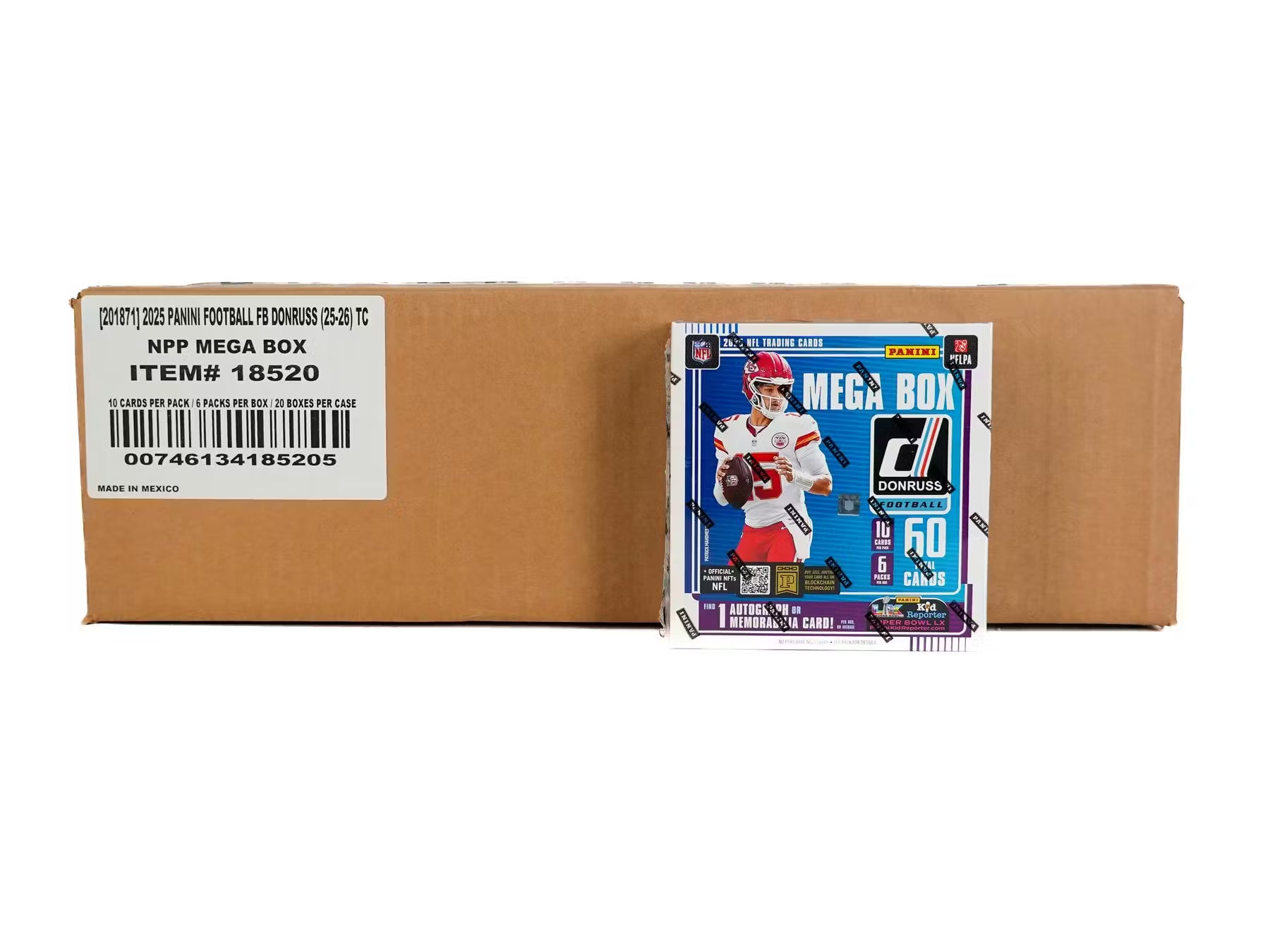 2025 Panini Donruss Football Mega 20-Box Case