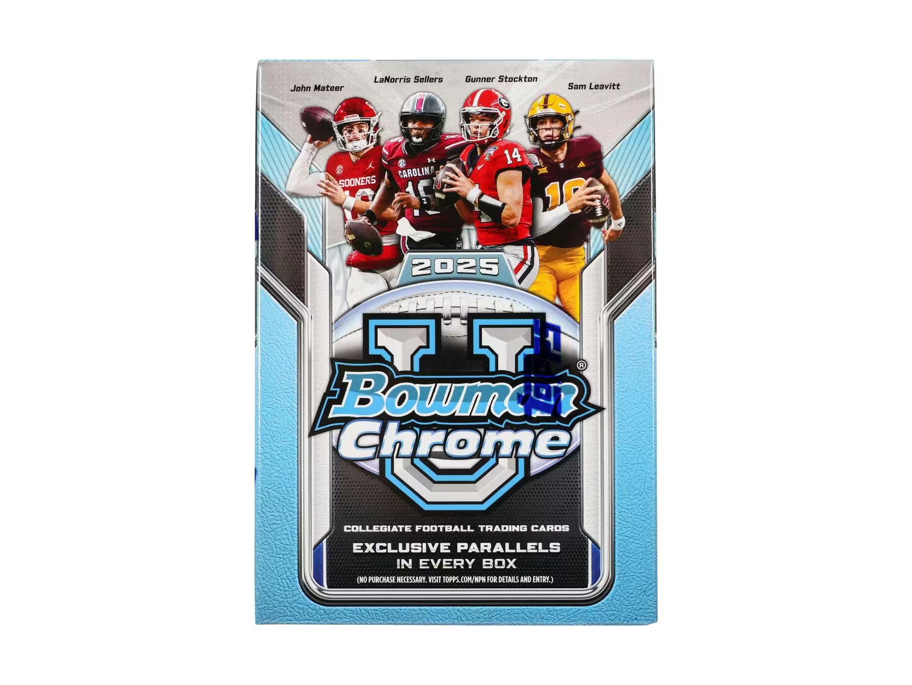 2025 Bowman University Chrome Football 7-Pack Blaster 40-Box Case