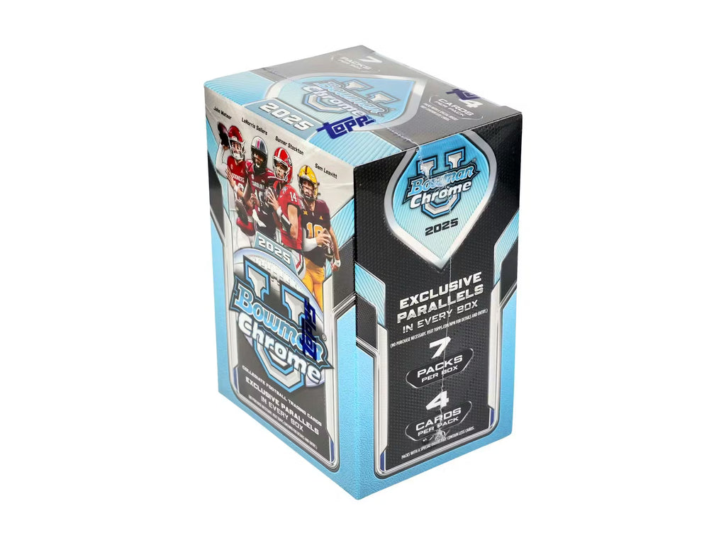 2025 Bowman University Chrome Football 7-Pack Blaster 40-Box Case