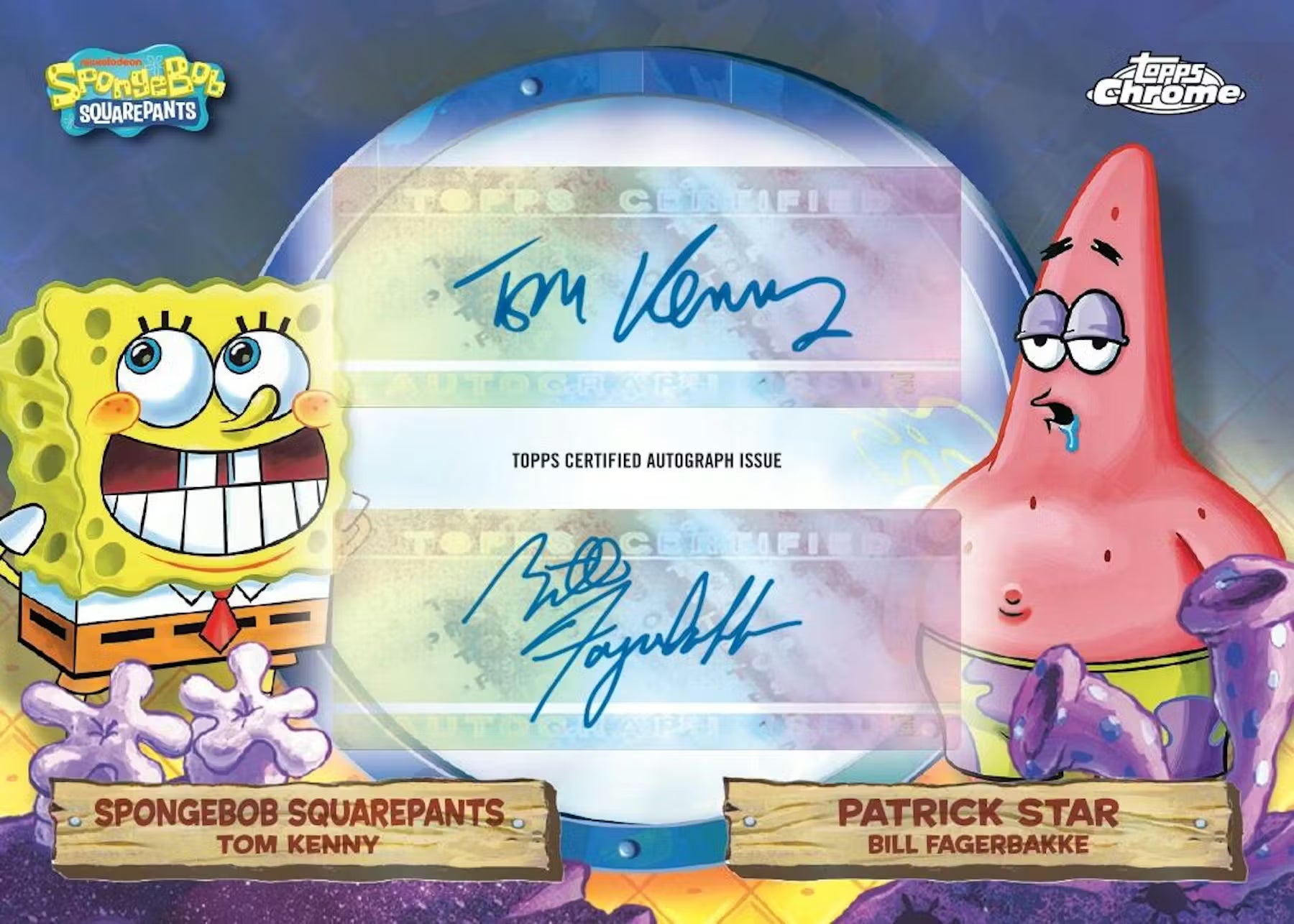 2025 Topps SpongeBob SquarePants Chrome Sapphire Hobby 10-Box Case