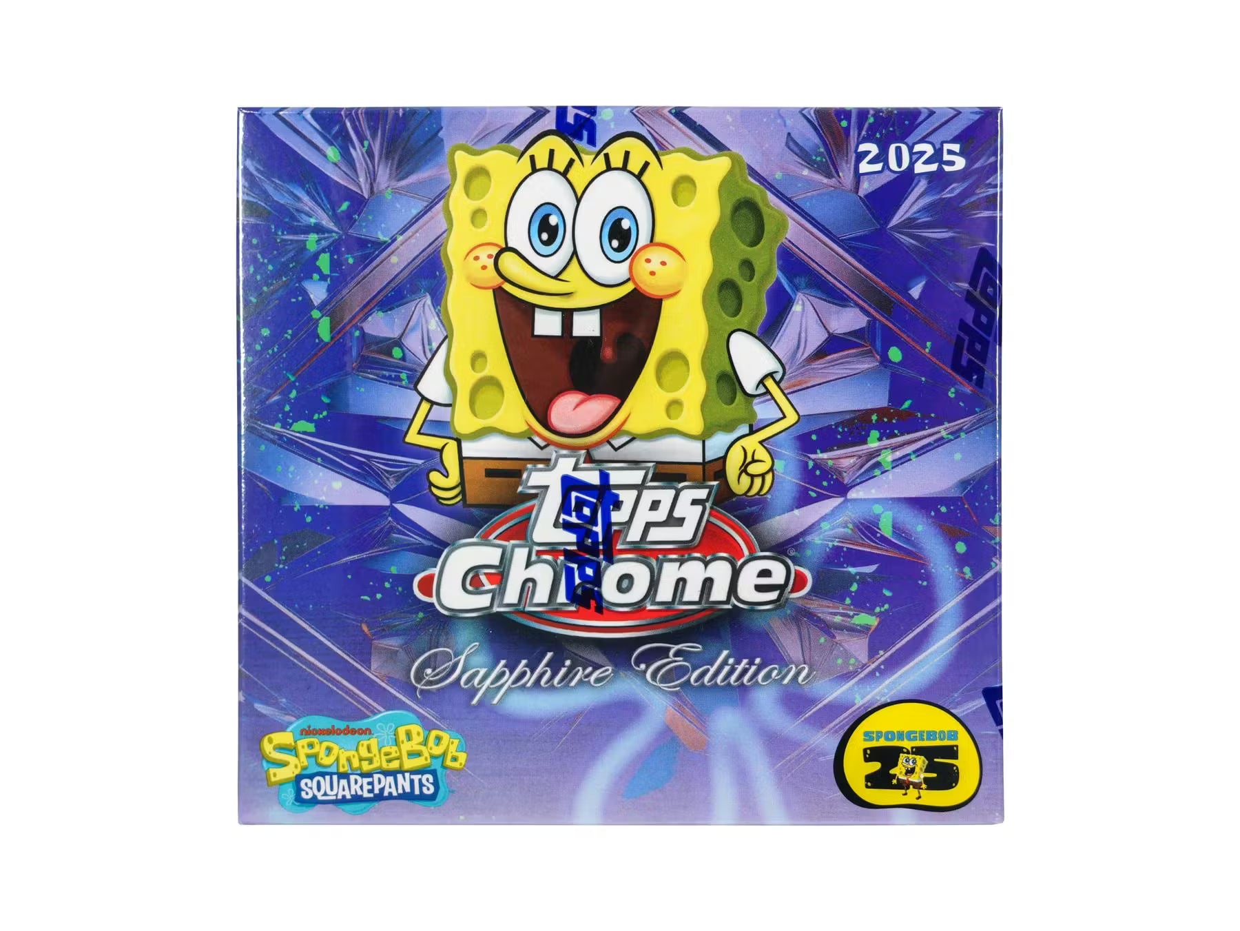2025 Topps SpongeBob SquarePants Chrome Sapphire Hobby 10-Box Case