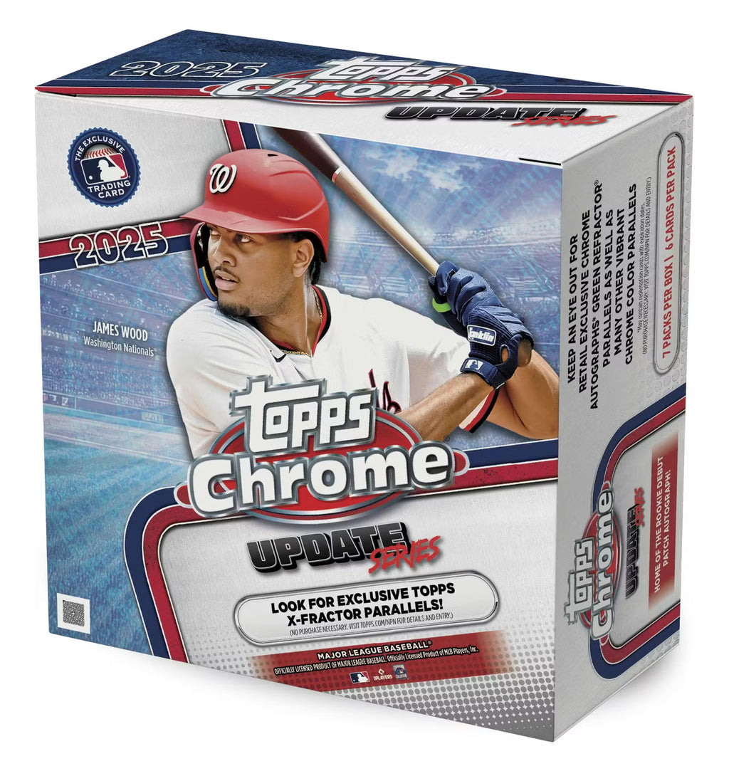 2025 Topps Chrome Update Series Blaster Box