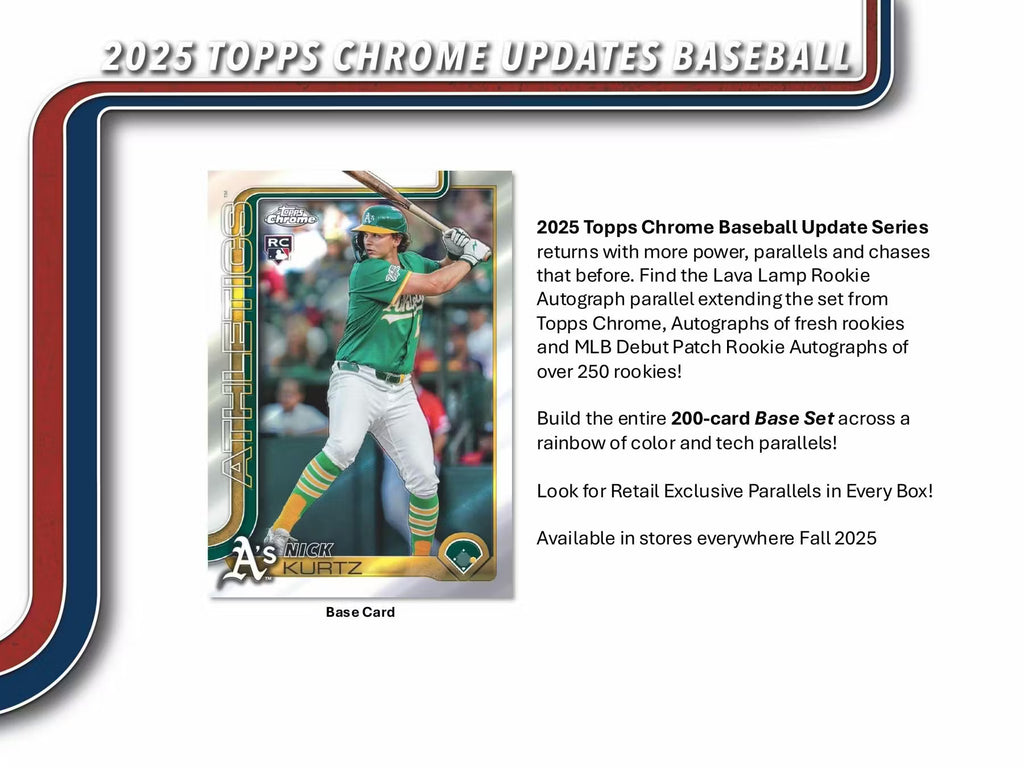 2025 Topps Chrome Update Series Blaster Box
