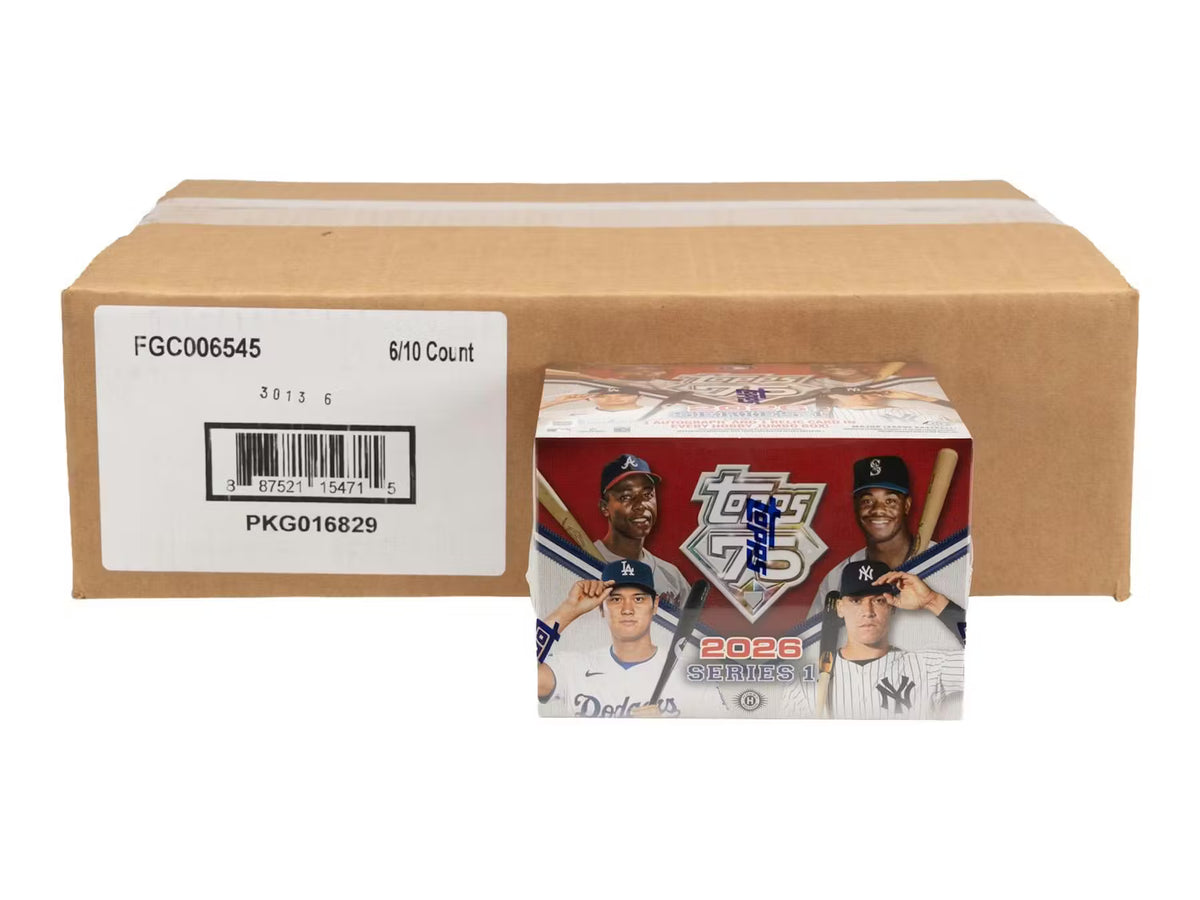 2026 Topps Series 1 Baseball Hobby Jumbo 6-Box Case