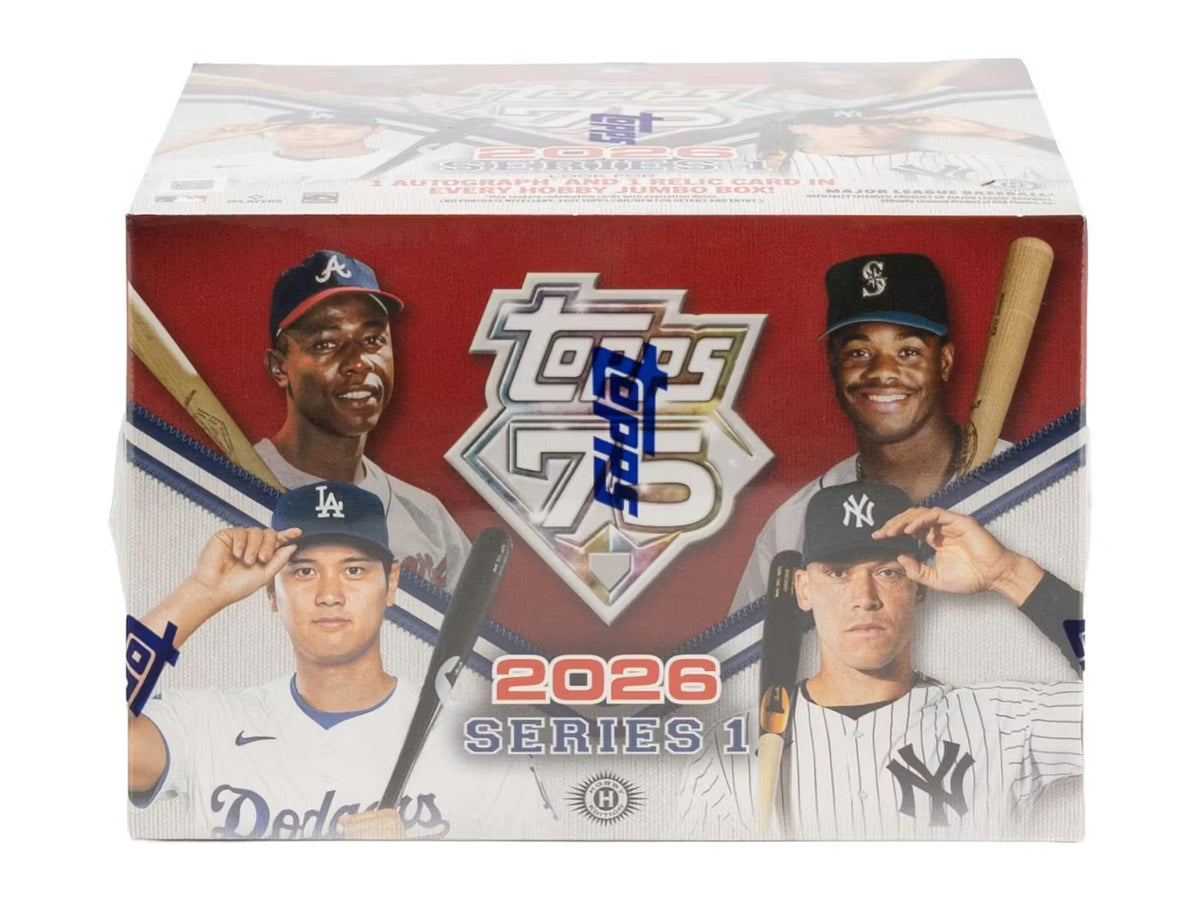 2026 Topps Series 1 Baseball Hobby Jumbo 6-Box Case