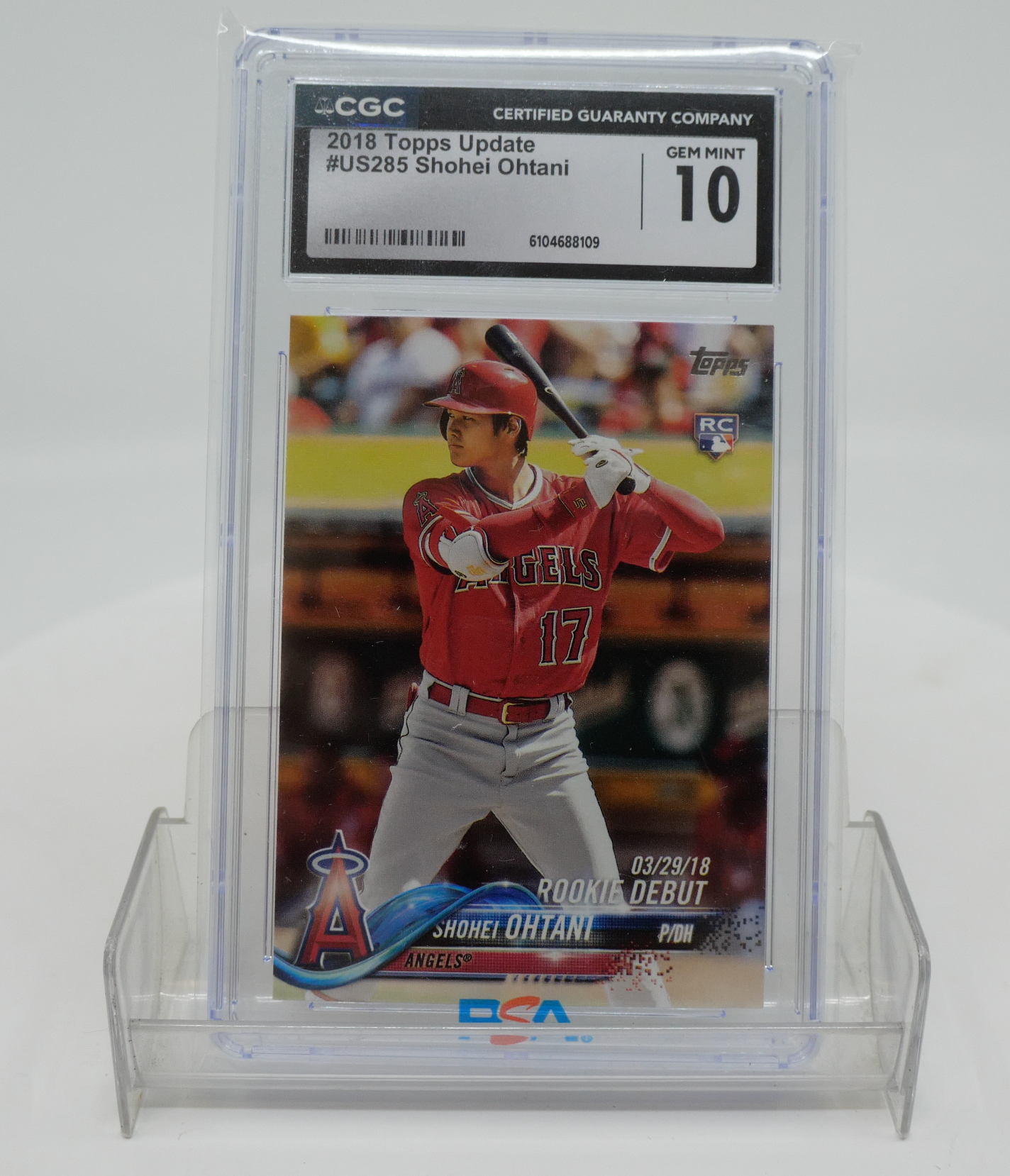 2018 CGC Topps Update Shohei Ohtani Gem Mint 10