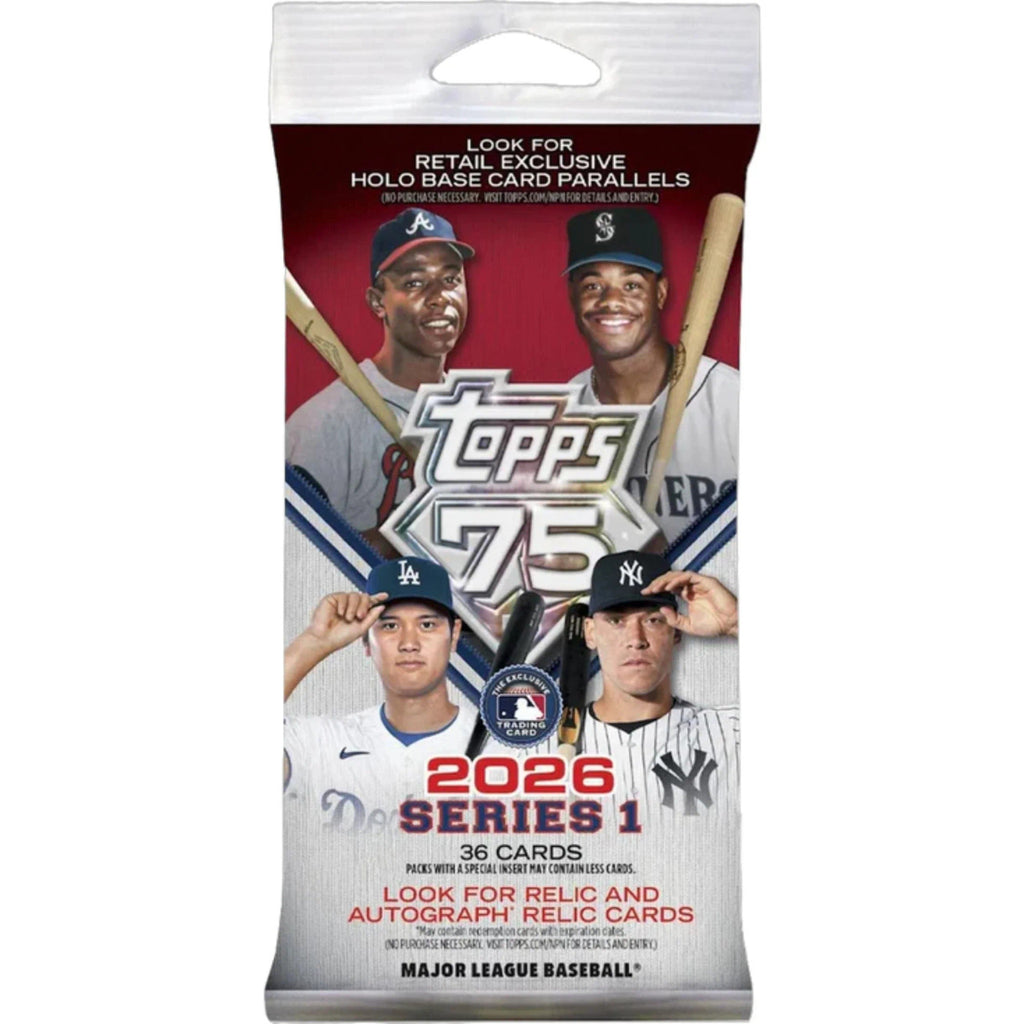 2026 Topps Series 1 Baseball Fat Pack 108ct Case